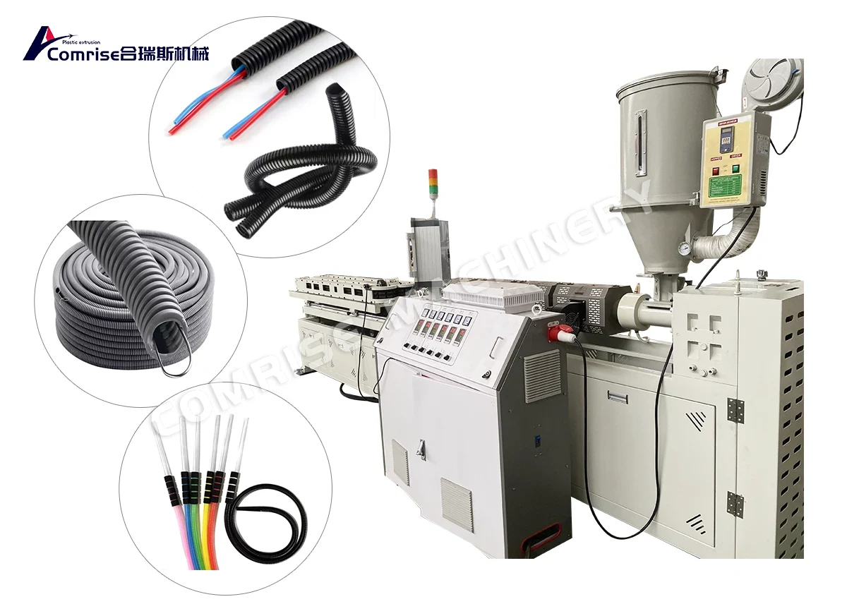 Mesin pipa corrugated tembok