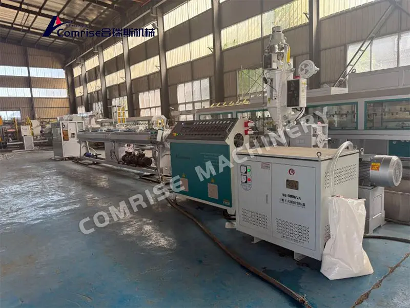 Mesin Pipa Irigasi Comrise PE Miwiti Trial Run Mesin Pipa Irigasi Comrise PE Miwiti Trial Run