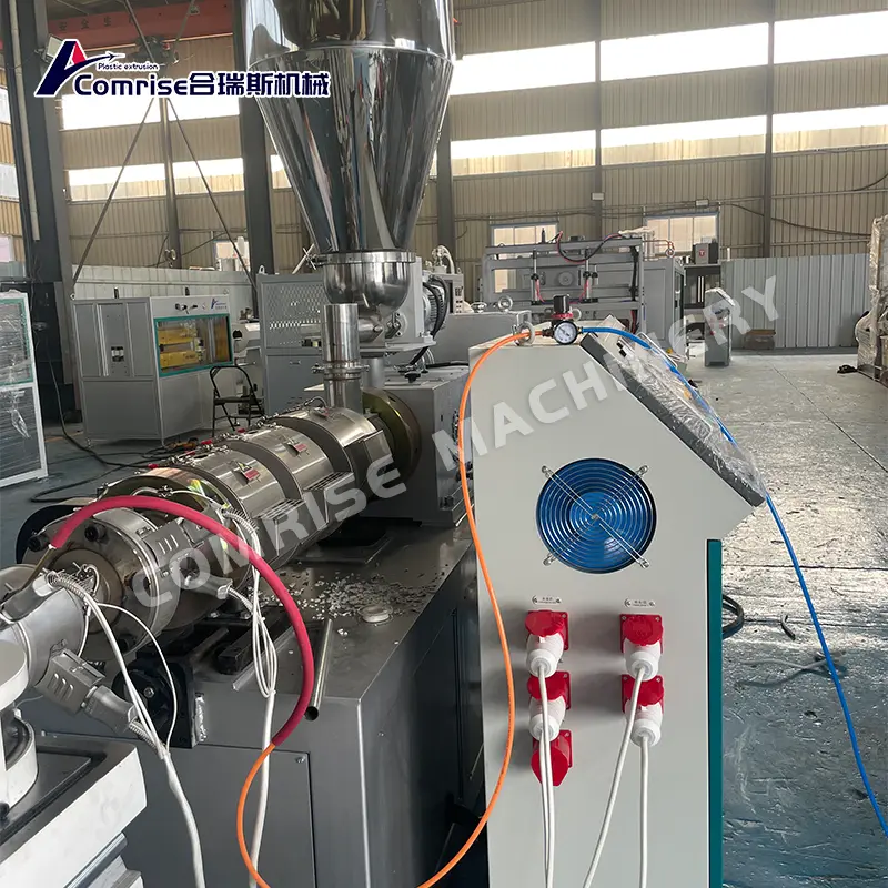 Diameter cilik PVC Corrugated Pipe Machine