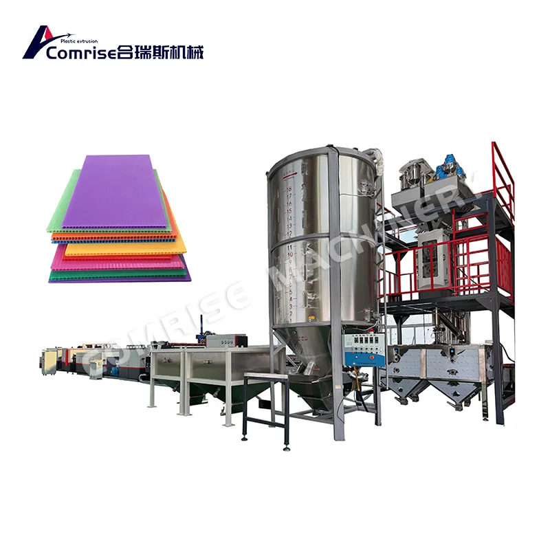 PP Hollow Grid Board Line Produksi PP Hollow Grid Board Line Produksi