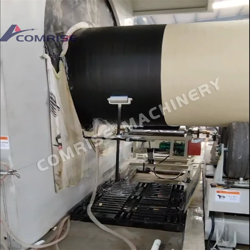 Spray Coating Insulation Pipe Line Produksi